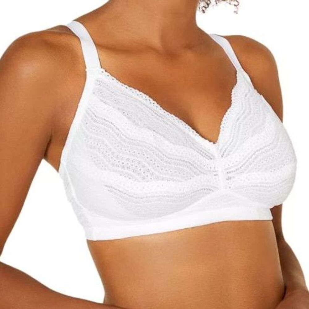 Cosabella Dolce Curvy Stretch Lace Bralette White Size Small 32-34 DD-F
